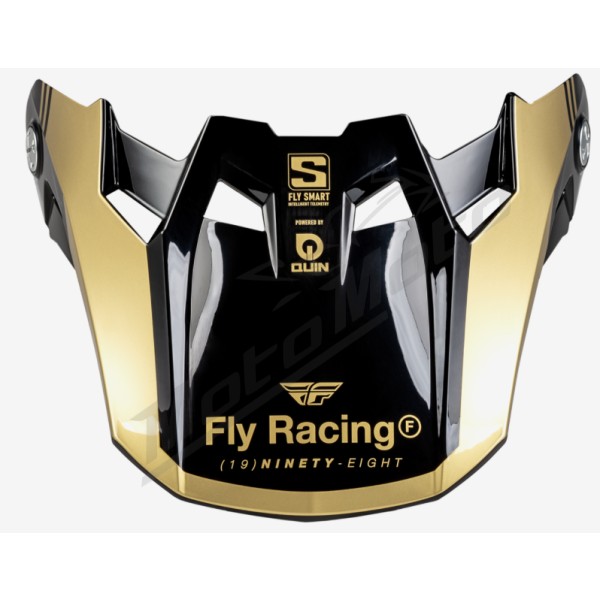 FLY RACING Formula Smart Legacy Peak - Black/Electric Blue/Fuschia