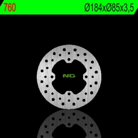 NG BRAKES 760 Front / Rear Round Fixed Brake Disc SUZUKI RM / YAMAHA YZ 80-85 80-04