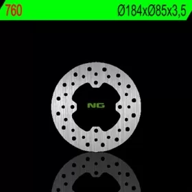 NG BRAKES 760 priekinis / galinis fiksuotas stabdžių diskas SUZUKI RM / YAMAHA YZ 80-85 80-04