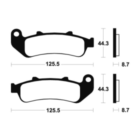 TECNIUM Street Performance Sintered Metal Brake pads MF185 Honda CBR 1000F 93-99