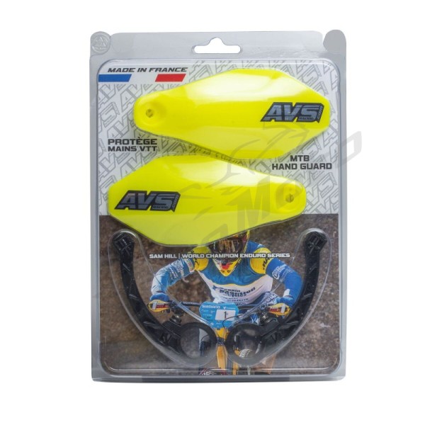 AVS RACING Handguards Kit Plastic Yellow