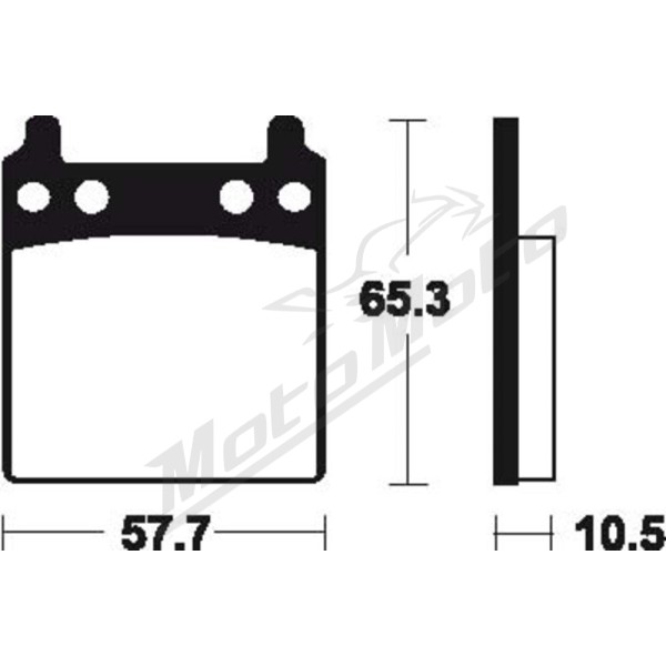 TECNIUM Street Organic Brake pads Honda GL 1000 76-79