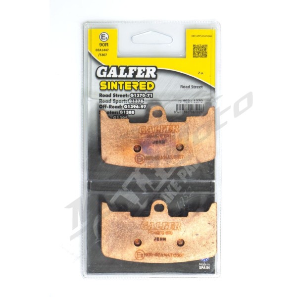 GALFER HH Sintered Brake Pads Buell XB12R / XB12S / XB12SCG / XB12SS / XB12STT 984-1203cc 02-10