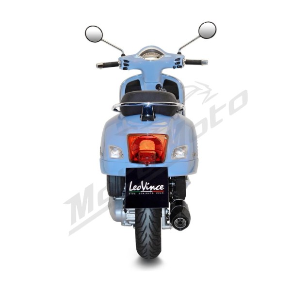 LEOVINCE Nero Slip-On Muffler - Stainless Steel VESPA GTS 125 -150 17-20