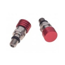 Šakės oro išleidimo vožtuvai M6x0,8mm raudonas