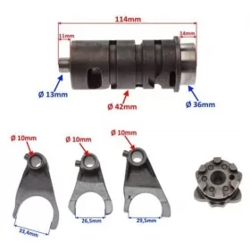 Gear shifting cam / desmodronic drum set ATV BASHAN BS250S-5
