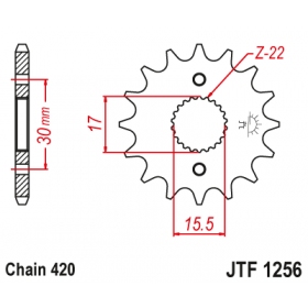 Front sprocket JTF1256