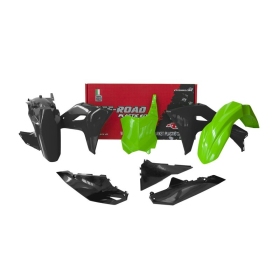 RACETECH Plastikų komplektas KAWASAKI KX 450cc 2024 Juoda/ Žalia