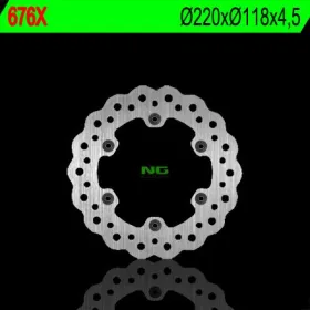 NG Rear Fixed Brake Disc 220X118X4.5mm Suzuki DR / DR-Z / RM / RMX 125-400cc 88-14