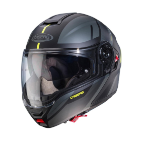 Flip-up Helmet Caberg Drift Evo X Manta Matte Black/Gray/Fluo Yellow