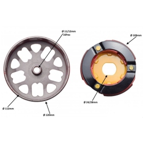 Clutch Tuning set CPI / TGB / MORINI / CHINESE SCOOTER 50-90cc / YAMAHA 100cc 2T Ø112