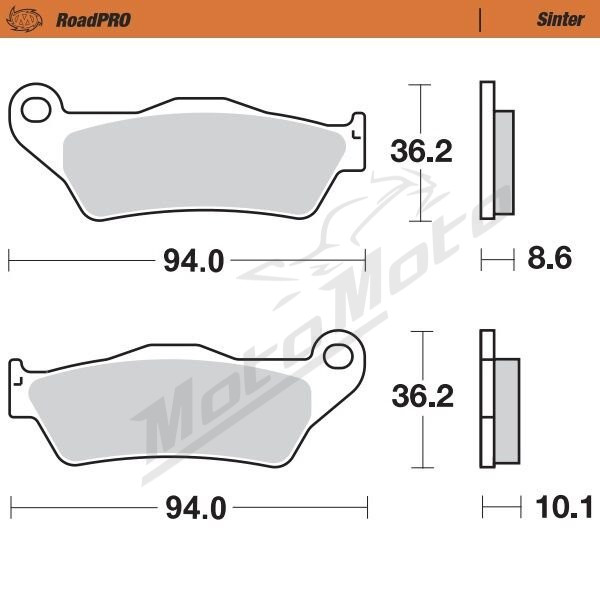 MOTO-MASTER Roadpro Rear Brake Pads BMW K / R / S 850-1300 93-26