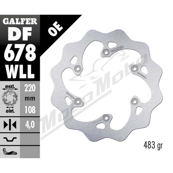 GALFER Wave® Rear Brake Rotor AJP / Beta / CCM / GasGas / Rieju 125-604cc 94-23