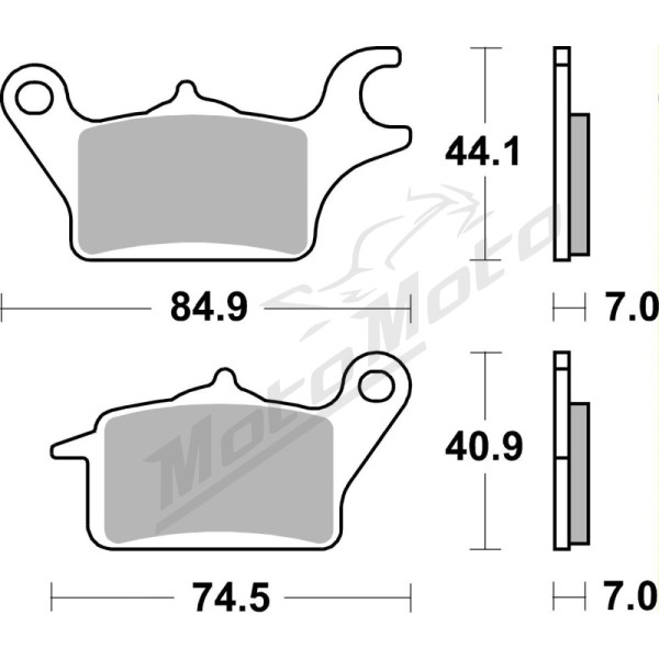 SBS CT Scooter Carbon Tech 216CT Organic Brake Pads Honda AFS / C 110-125cc 12-22