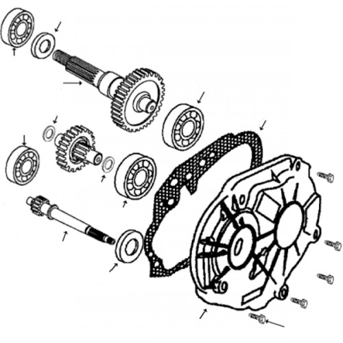 PEUGEOT ENGINE TRANSMISSION PARTS / GEARS