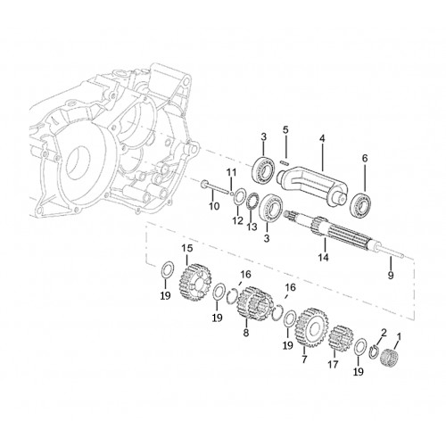 MORINI (SUZUKI) GEARBOX PARTS / GEARS