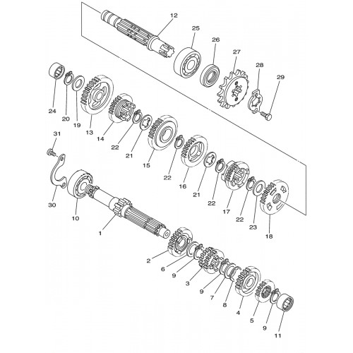 4 STROKE CHINESE SCOOTER / CROSS / ATV GEARBOXES / TRANSMISSION PARTS / GEARS