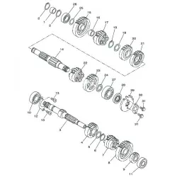 4t yamaha engines gearbox parts / Gears