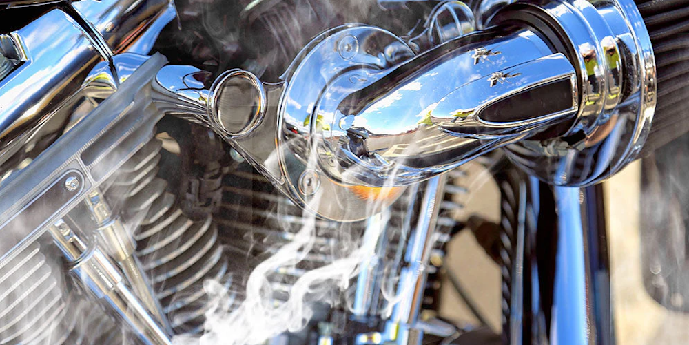 When a motorcycle overheats: danger signals